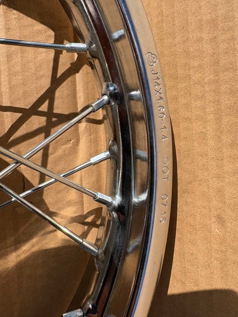 スーパーカブ110ブロ JA10 14インチ　スポークホイール