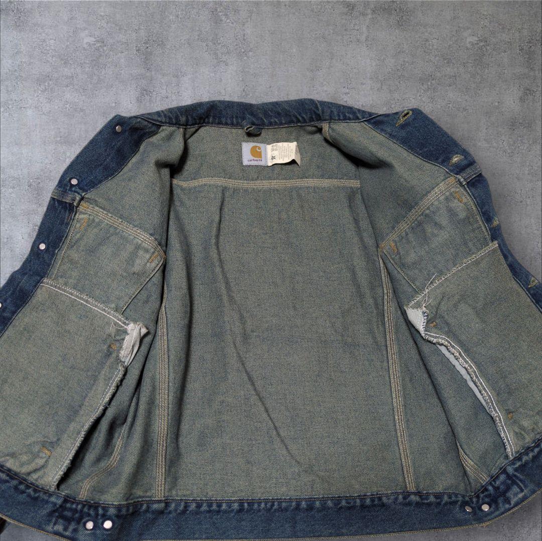 色落ち抜群✨Carhartt USA製 デニムジャケット トラッカー XL