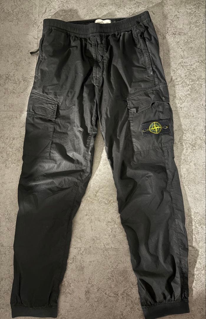 Stone  ブラックカーゴパンツW33