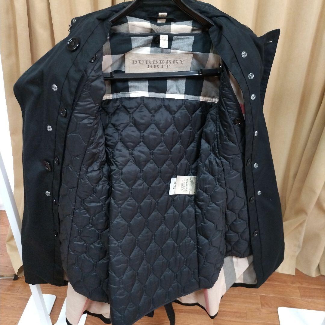 Naka　バーバリー　トレンチコート　ブラック 専用カバーと紙袋付