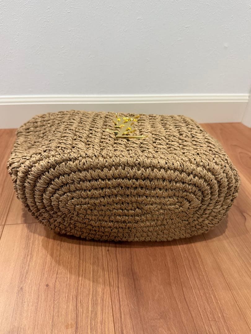 モッチー様　ラフィア　かごバッグ　モカ　サンローラン好きな方