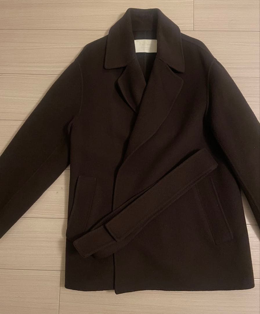 Ballsey プレミアムウールリバーベルテッドショートコート