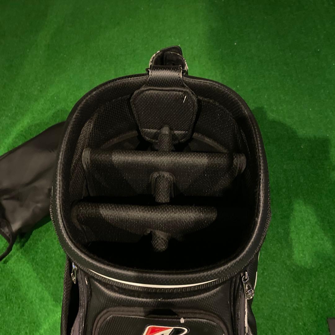 BRIDGESTONE プロ支給品2024中古大型キャディバッグ　ヘッドカバー付