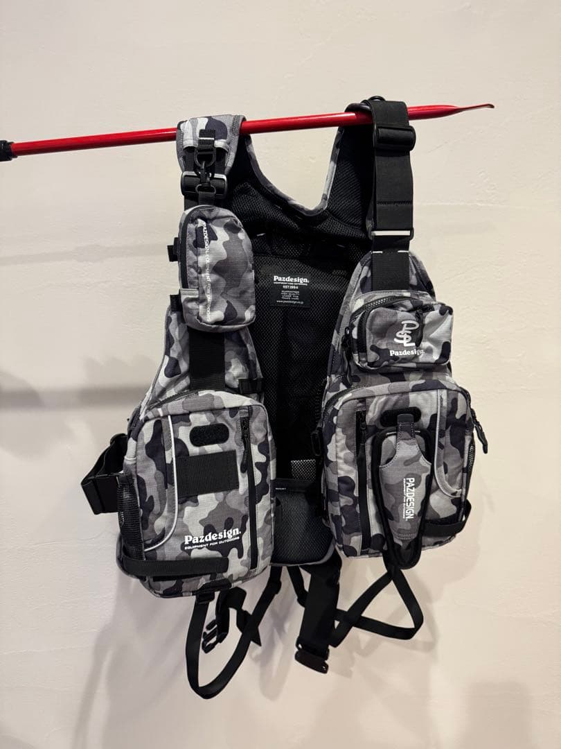 【値下げ交渉可】Pazdesign フィッシングベスト カモフラージュ