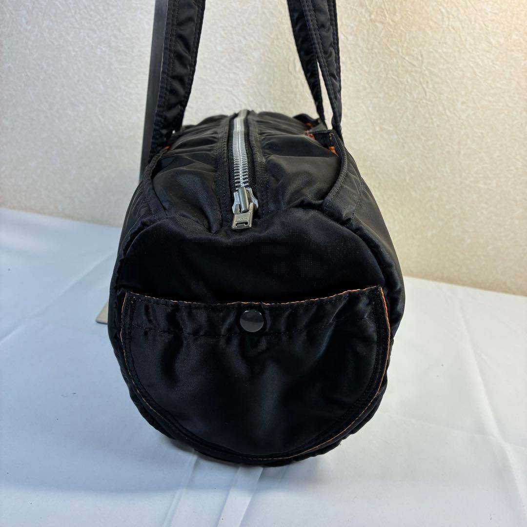 [極美品] PORTER タンカー ドラムバッグ ミニボストン 黒 ナイロン