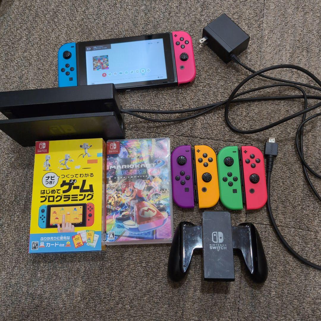 d*3様 Switch本体 Joy-Con6個 やや難あり