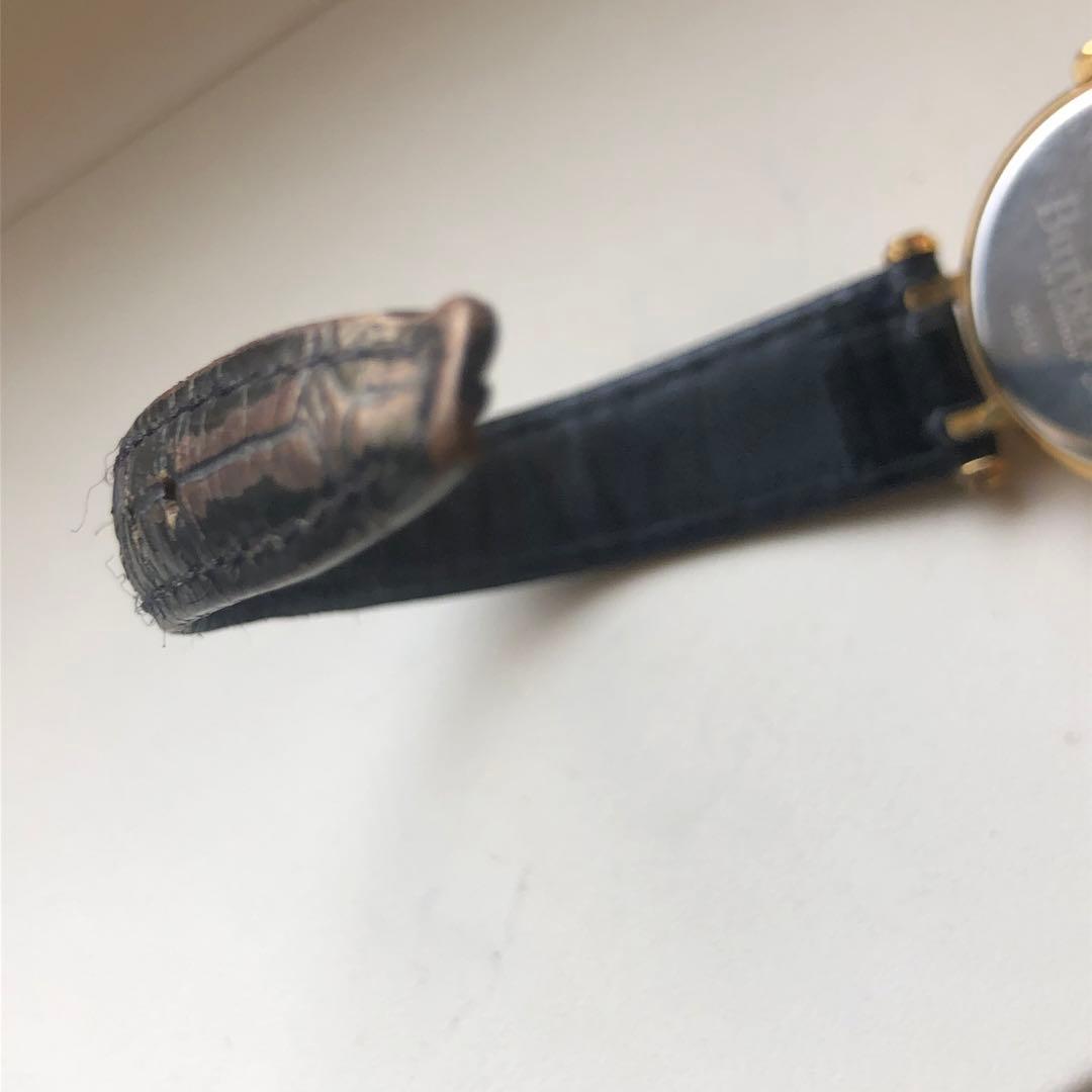 Burberrys バーバリーズ　電池新品　ローマン　レザー ベルト 時計