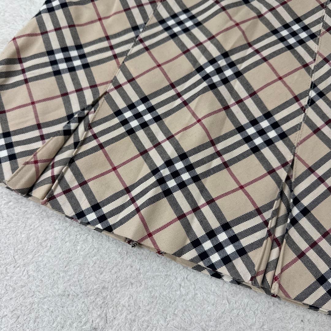 BURBERRY BLUE LABEL ノバチェック プリーツ ミニスカート
