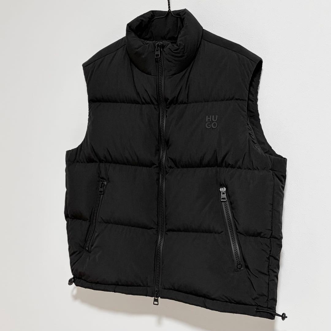 美品★HUGO BOSS ダウンベスト ブラック 黒 ヒューゴボス ジャケット