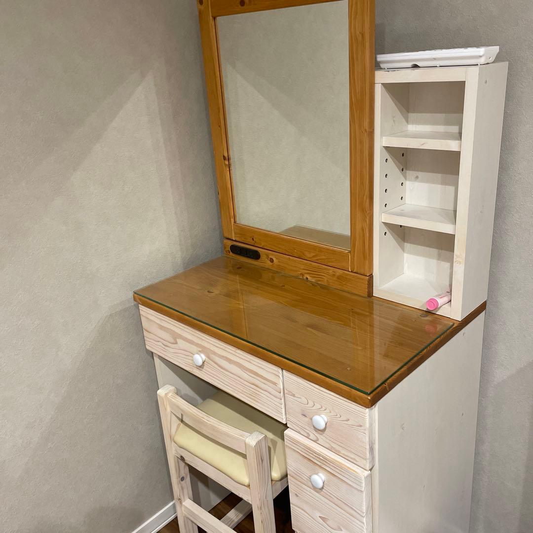 ドレッサー　木のドレッサ　値下げ中