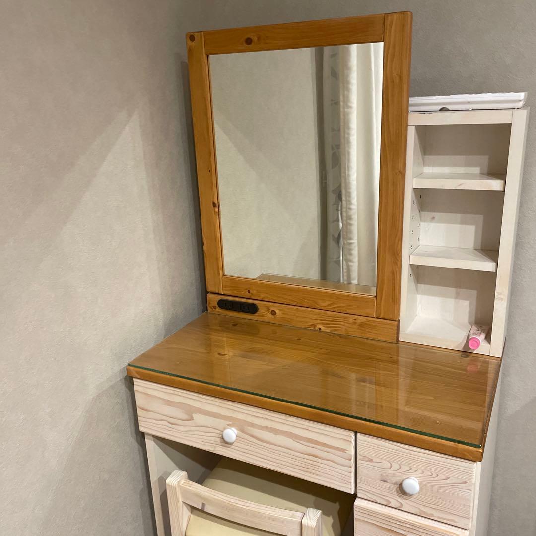 ドレッサー　木のドレッサ　値下げ中