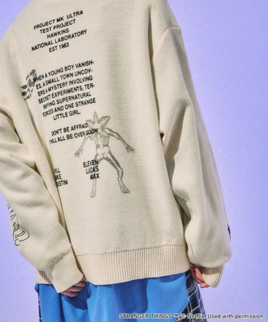 ストレンジャーシングス　 niko and ニコアンド　アソートモチーフニット