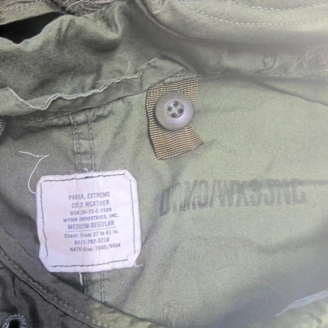 (288)フード付きオリーブグリーンジャケット