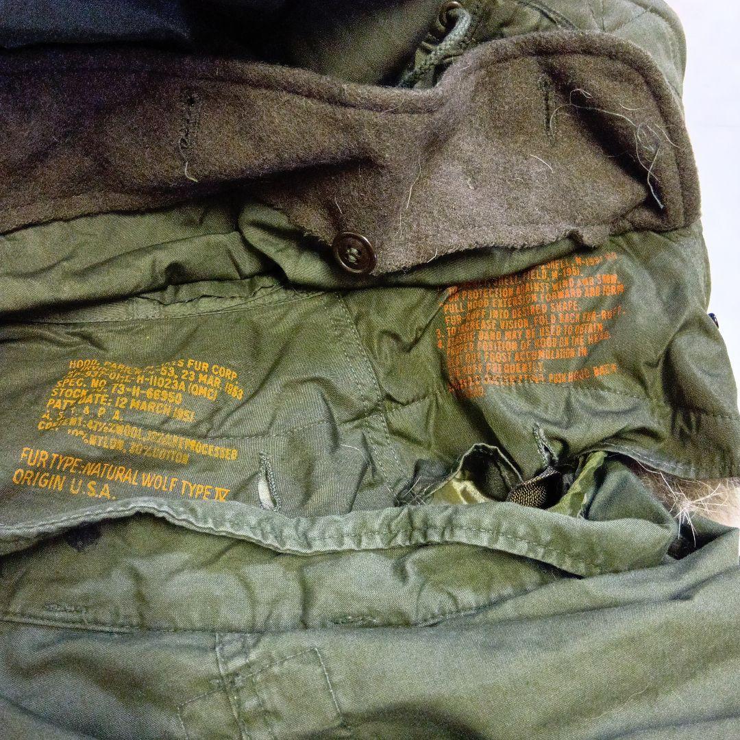(288)フード付きオリーブグリーンジャケット