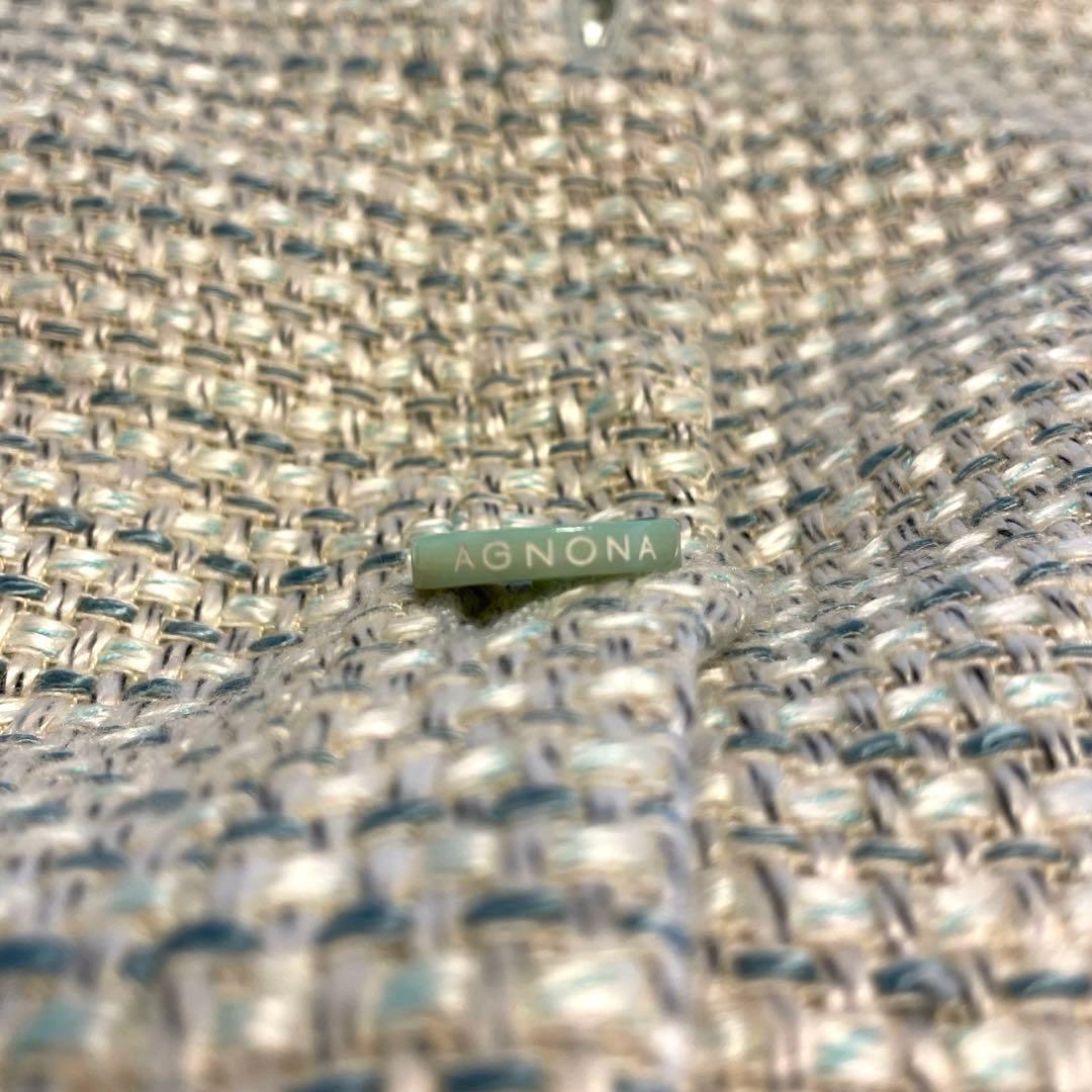 【美品】AGNONA アニオナ ジャケット シルク100% イタリア製 40