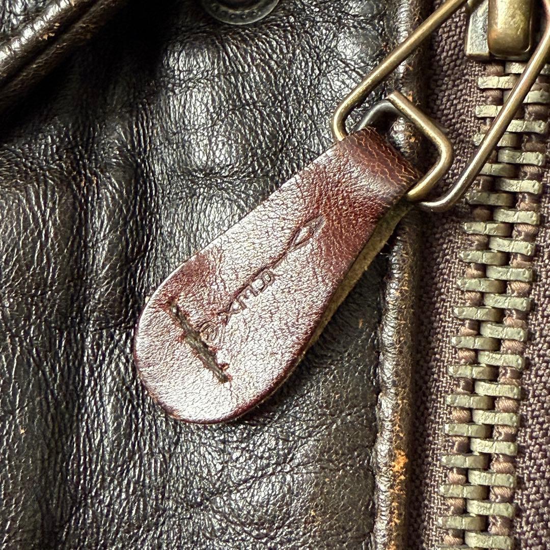 【希少】AVIREX A-2 フライトジャケット レザー ピンナップガール 茶