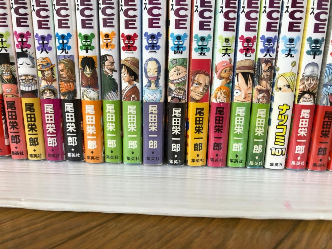 美品　ワンピース　全巻　初版　帯　冊子　コミック　漫画　ガイドブック　ジャンパラ
