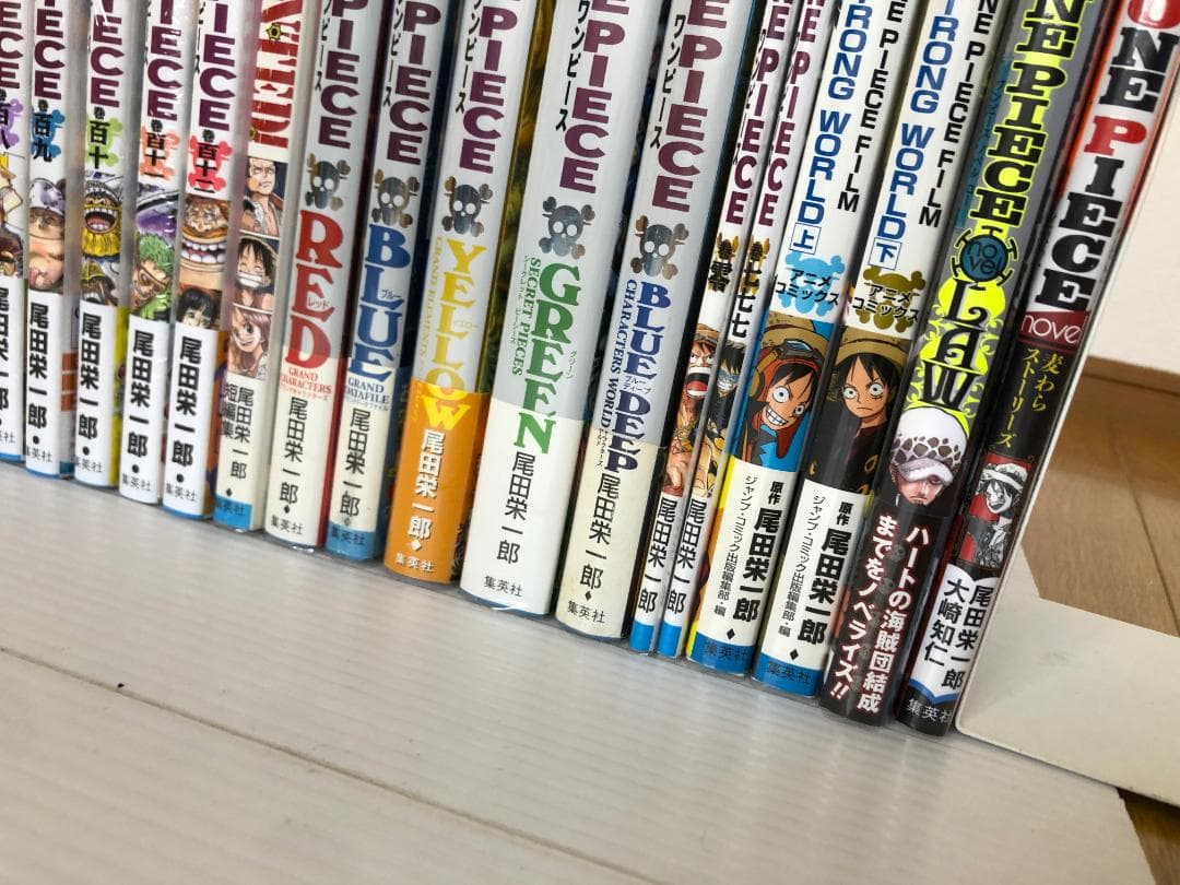 美品　ワンピース　全巻　初版　帯　冊子　コミック　漫画　ガイドブック　ジャンパラ