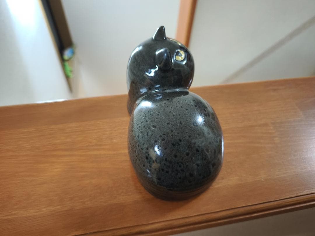 ☆彡リサラーソン　じゃまをする猫　マイ　maj 艶ありブラック