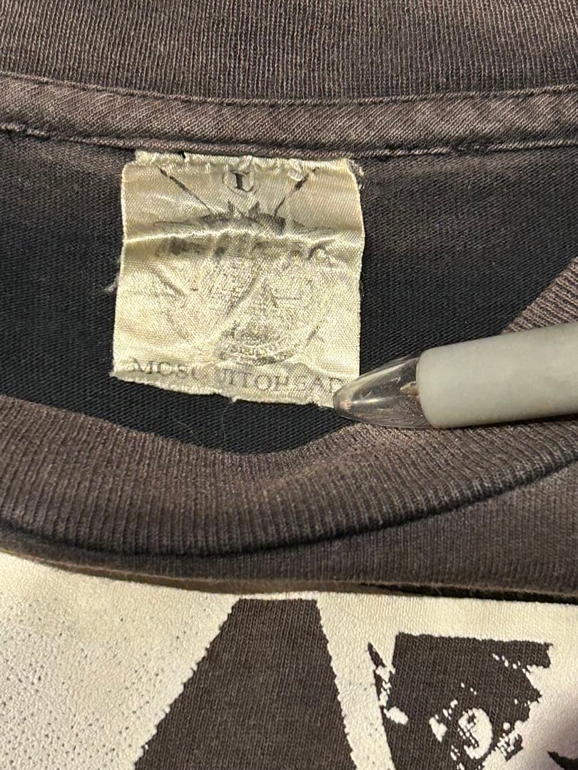 グラフィックプリント Tシャツ ダークグレー 半袖