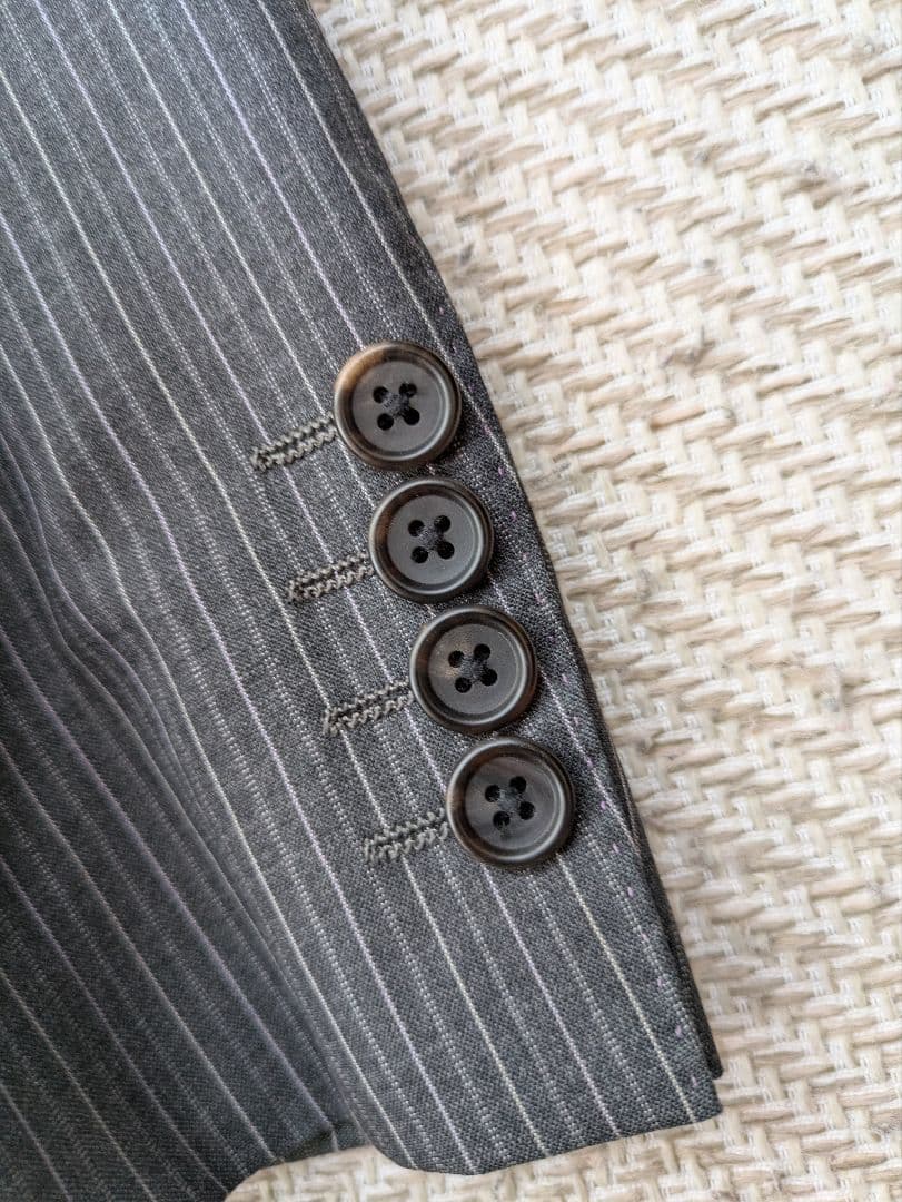 希少 最高級 ポールスミス セットアップ 花柄 ストライプ グレー