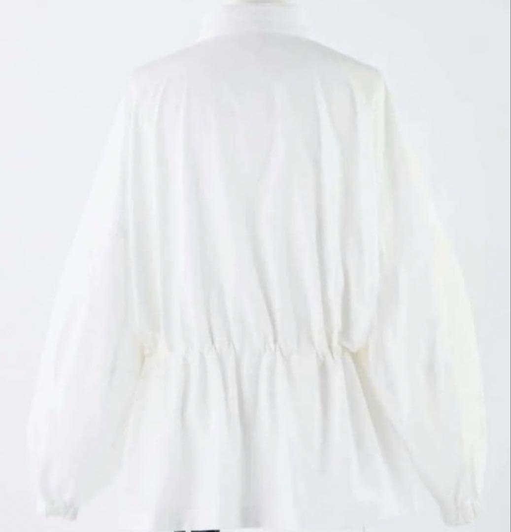 ENFOLD 2WAY ショートブルゾン 白 ホワイト　タイプライタージャケット