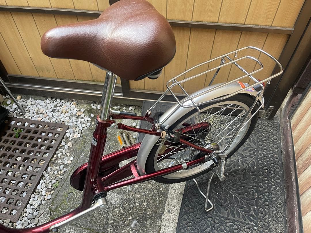 低床フレーム 高齢者 小柄な方Amourシティサイクル バーガンディ 20インチ