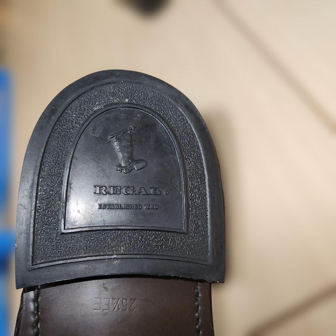 美品リーガル プレーントゥ J636 ブラック 25.5