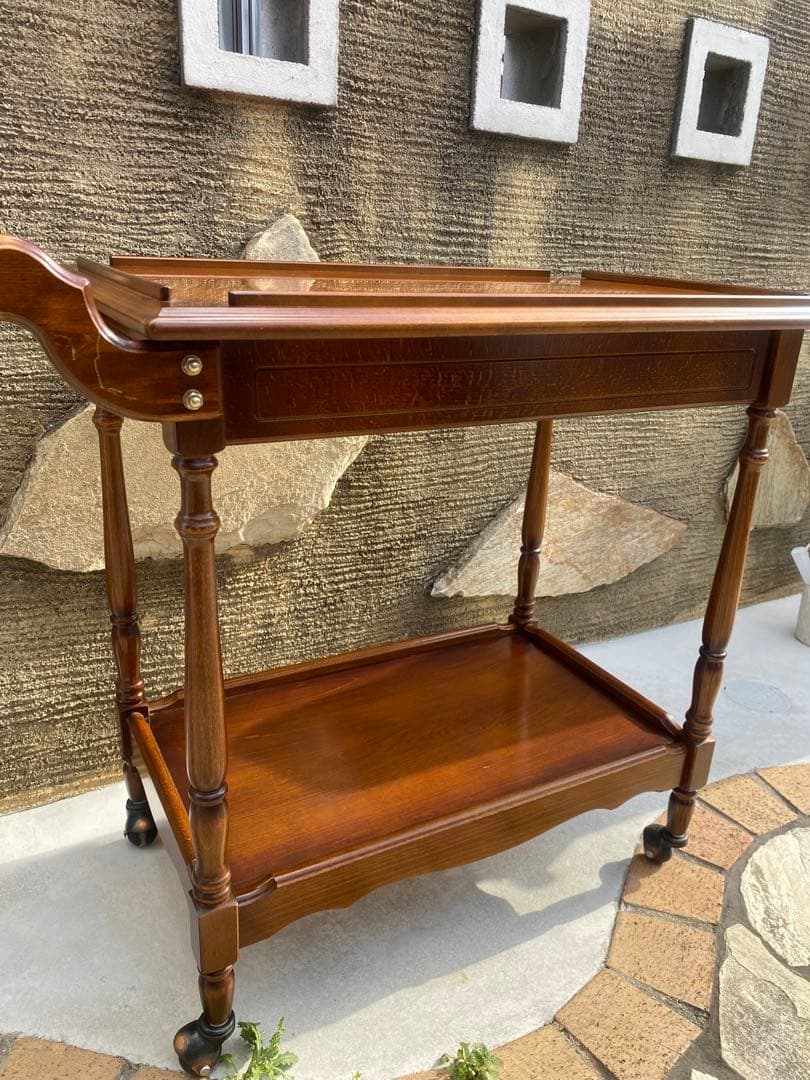 カリモク　キッチン　ワゴン　レトロ　オールド　ヴィンテージ アンティーク