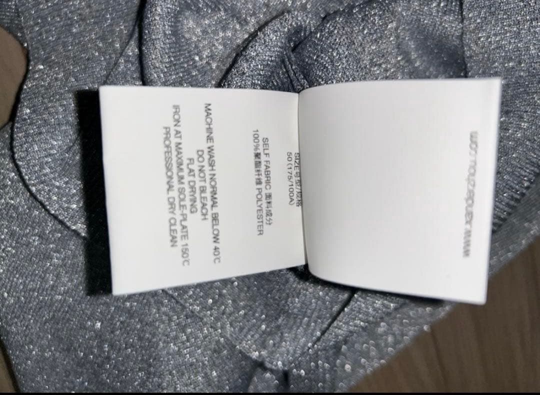 肩*】様 XANDER ZHOU シルバー ポロシャツ サイズ50 ポーガーズ