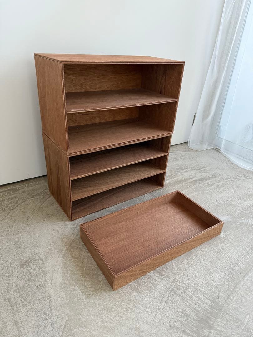 メ*ウ様 やる様　LAUAN SHELVES 2段ナチュラル　D&DEPARTM