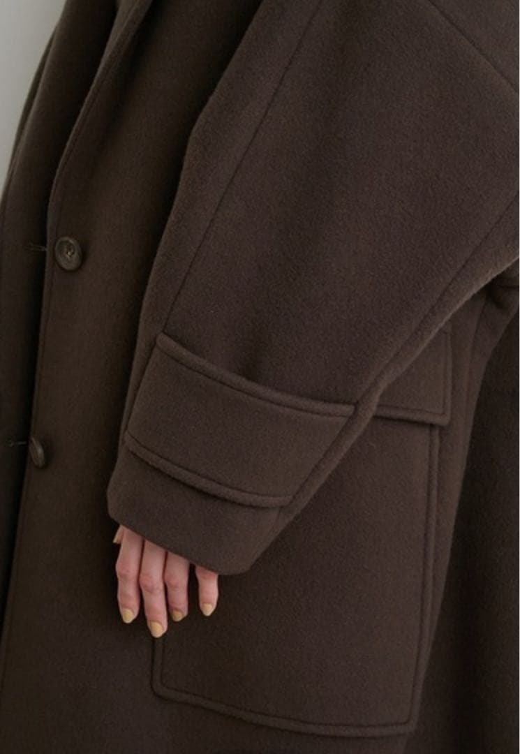 【emmi atelier】リサイクルウールロングコート