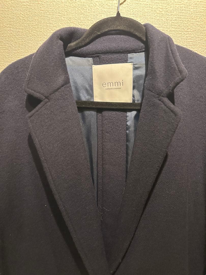 【emmi atelier】リサイクルウールロングコート