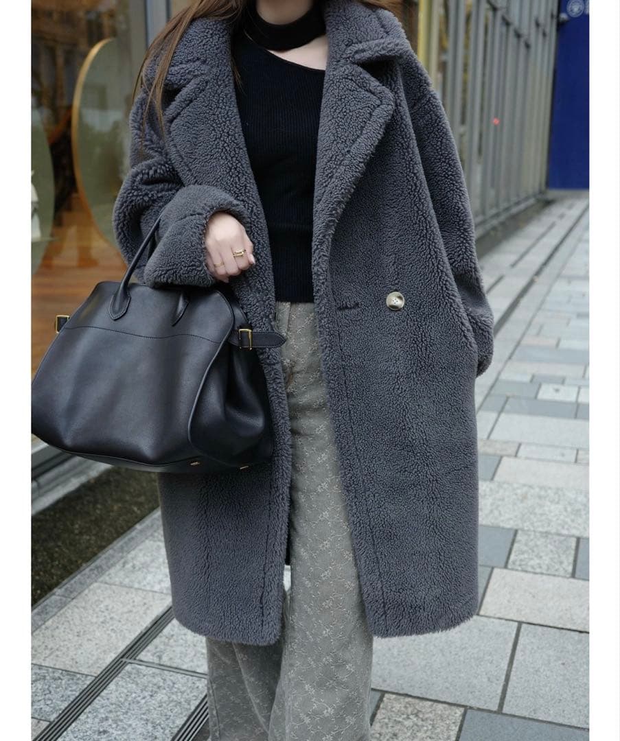 moripon テディロングコート