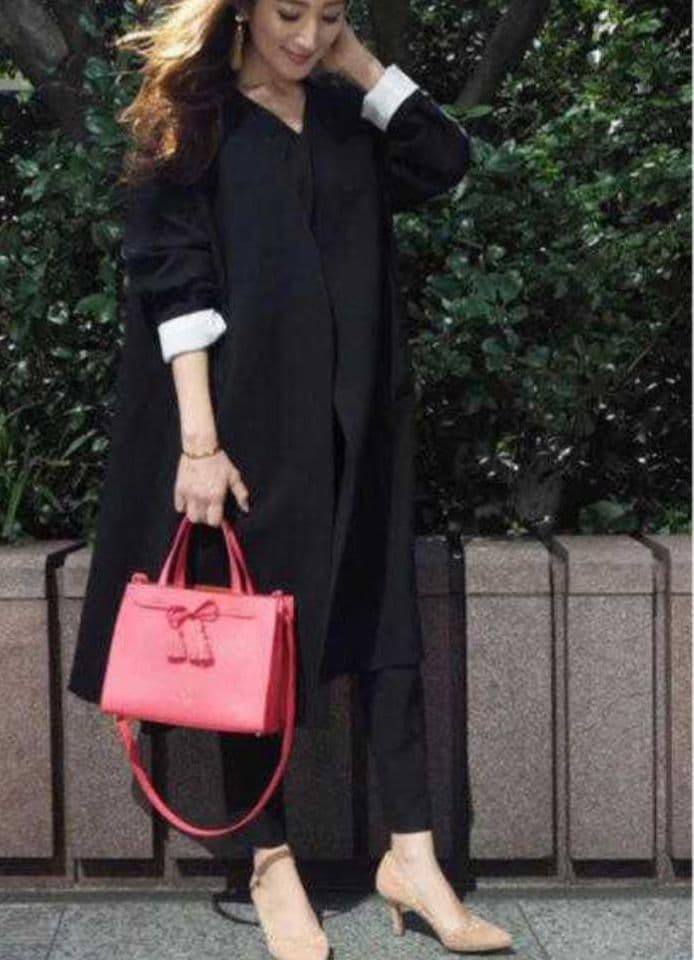 ENFOLD エンフォルド コート ダブルクロスフレアコート ブラック 38