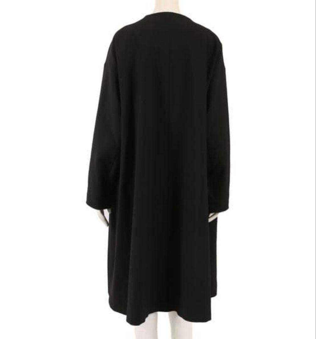 ENFOLD エンフォルド コート ダブルクロスフレアコート ブラック 38