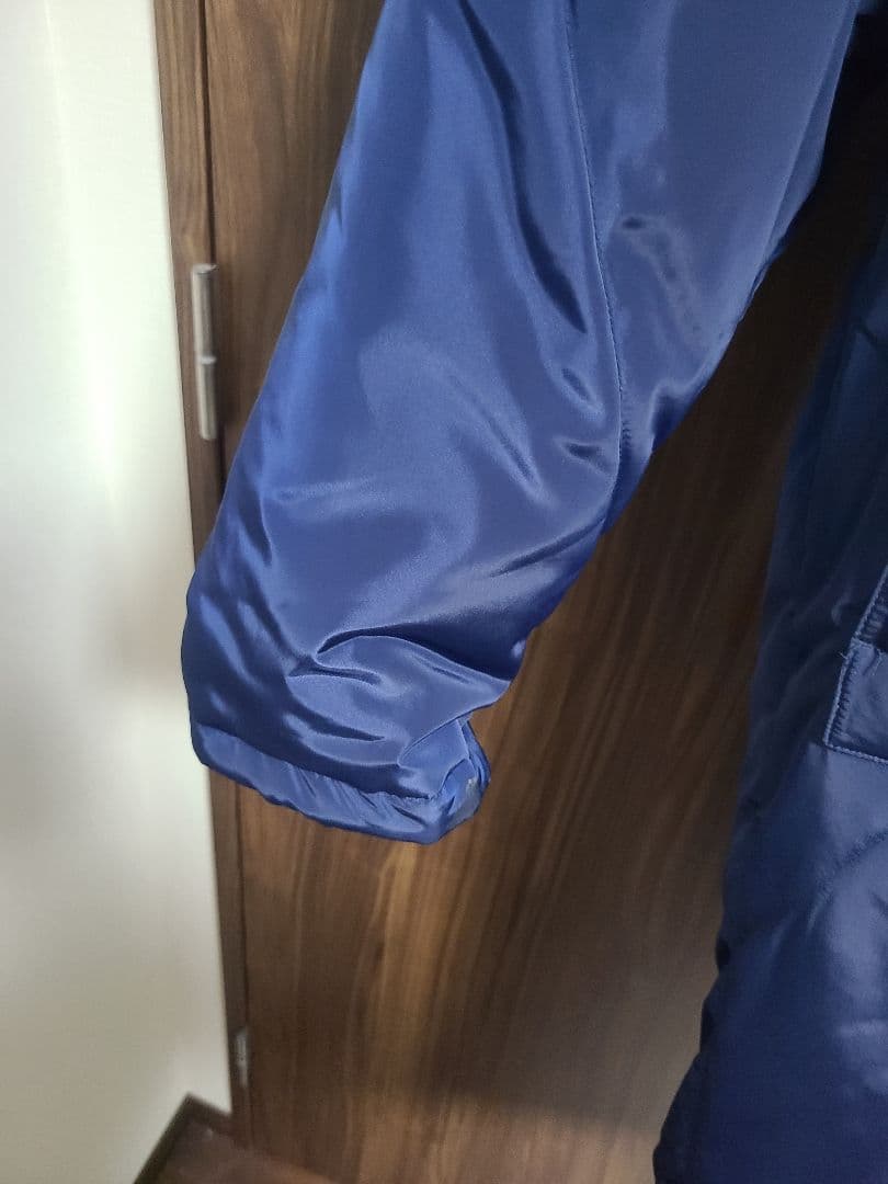 づ*ん様 HATAKEYAMA ブルー　ベンチコート フード付き　野球　ベースボ