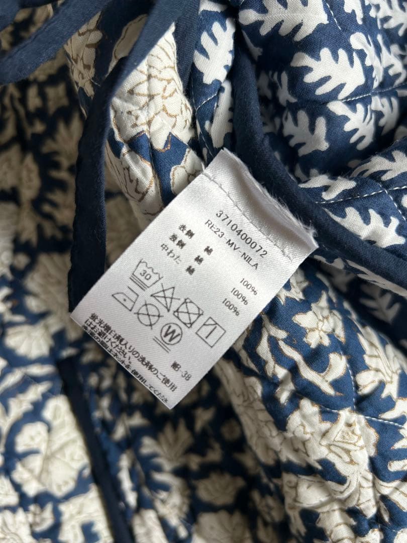 SZ blockprint キルティングベスト