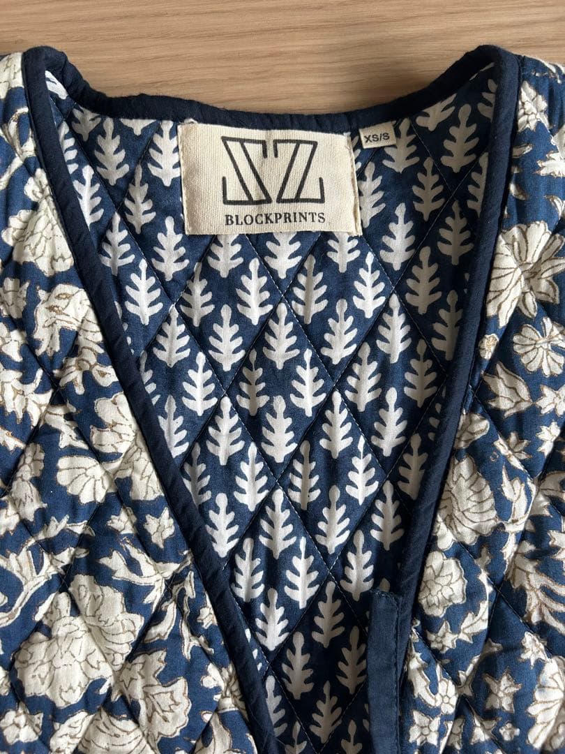 SZ blockprint キルティングベスト