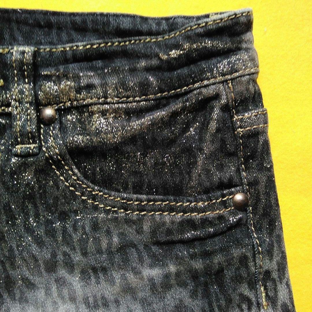 d.i.a.(ダイヤ)「 ヒョウ柄デニム ショートパンツ」サイズ24