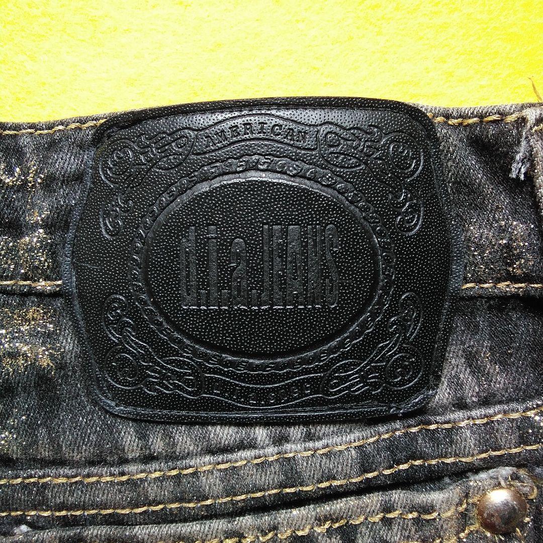 d.i.a.(ダイヤ)「 ヒョウ柄デニム ショートパンツ」サイズ24