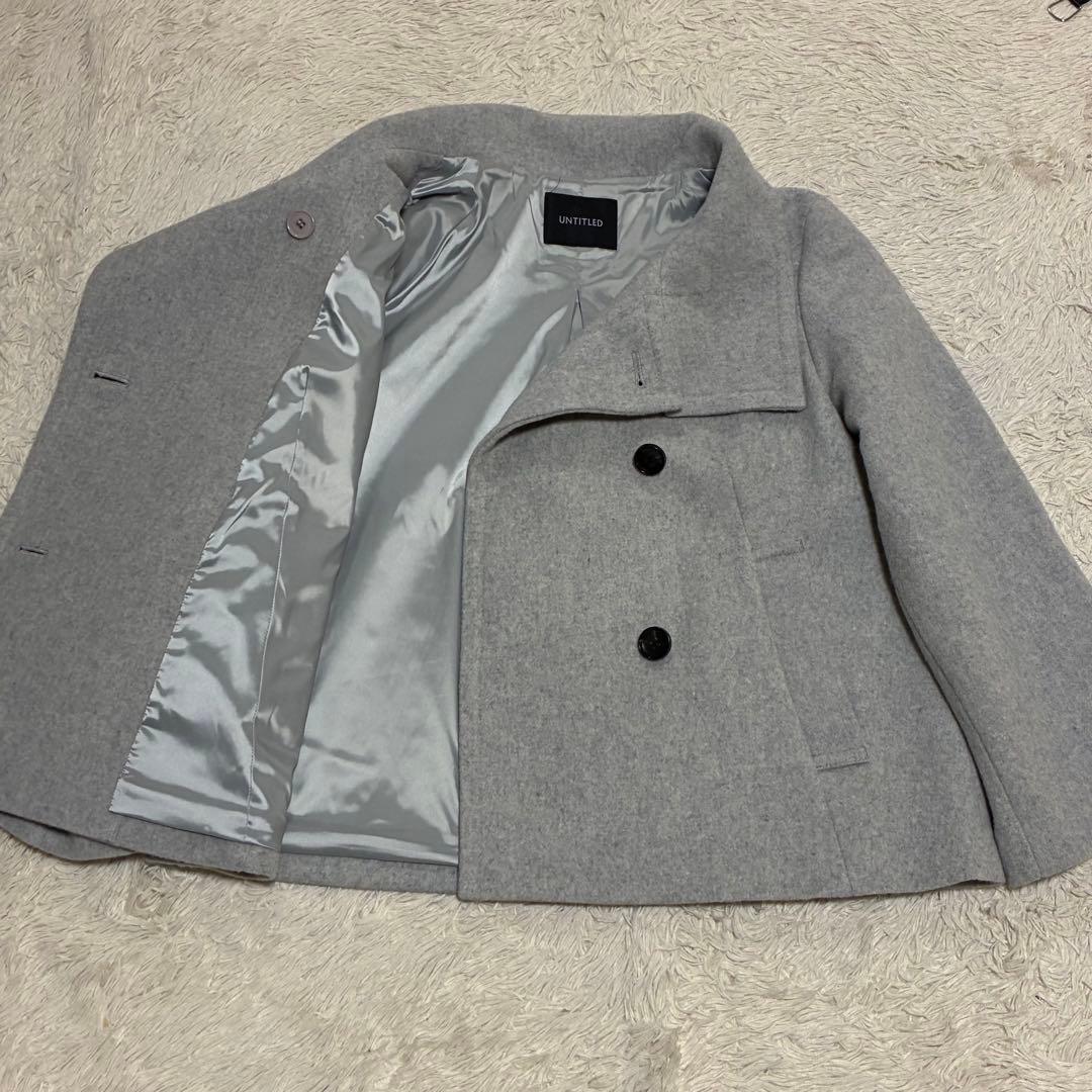 UNTITLED 2024AW 2WAYウールショートコート スーパー100’S