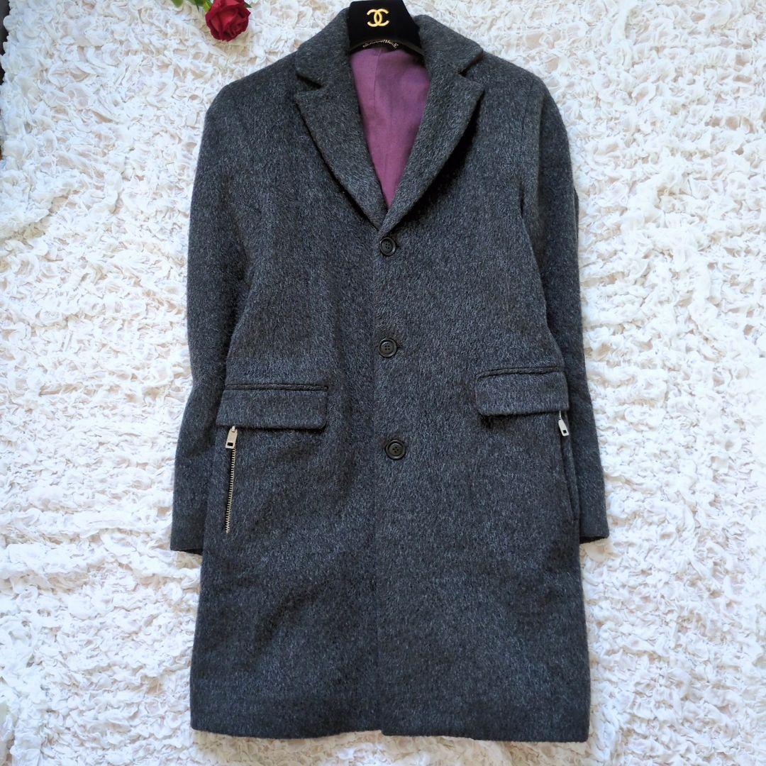 【美品】DESEL ディーゼル モヘア混 ウールチェスターコート M