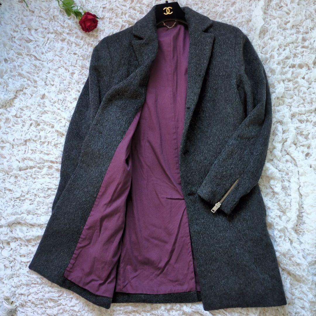 【美品】DESEL ディーゼル モヘア混 ウールチェスターコート M