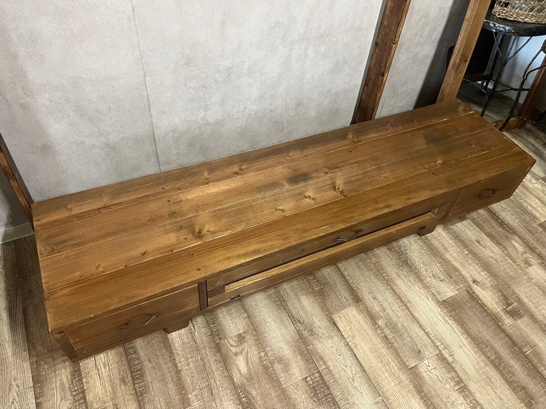 ※購入希望の方がいます 木製テレビ台 引き出し付き シンプルデザイン