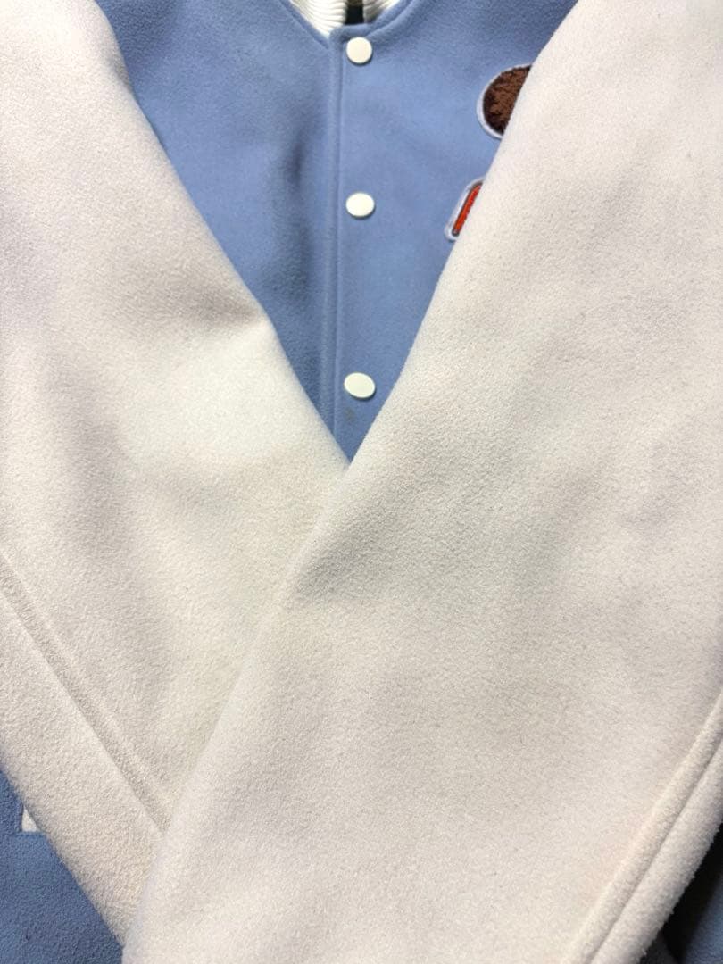 希少 ZARA Randy's Donuts スタジャン 水色 ザラ XL相当