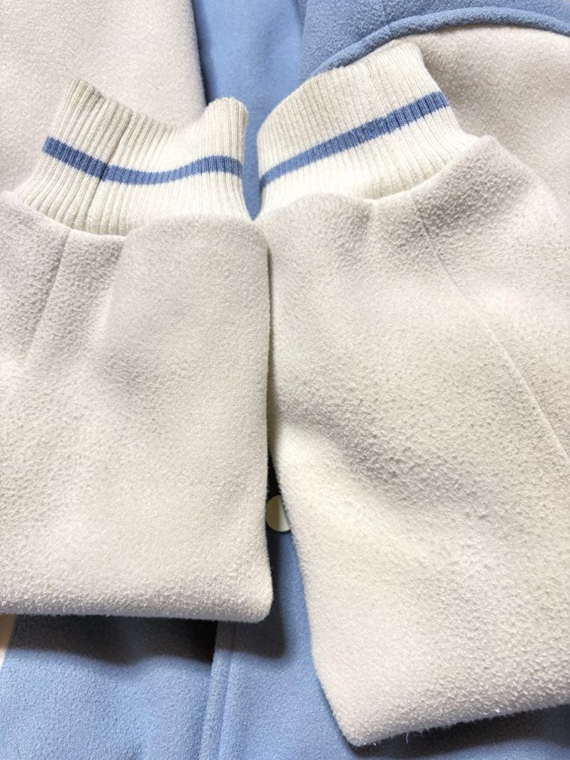 希少 ZARA Randy's Donuts スタジャン 水色 ザラ XL相当