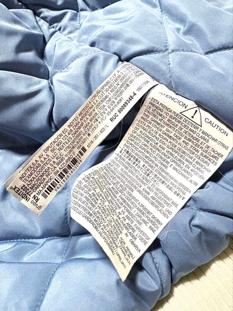 希少 ZARA Randy's Donuts スタジャン 水色 ザラ XL相当