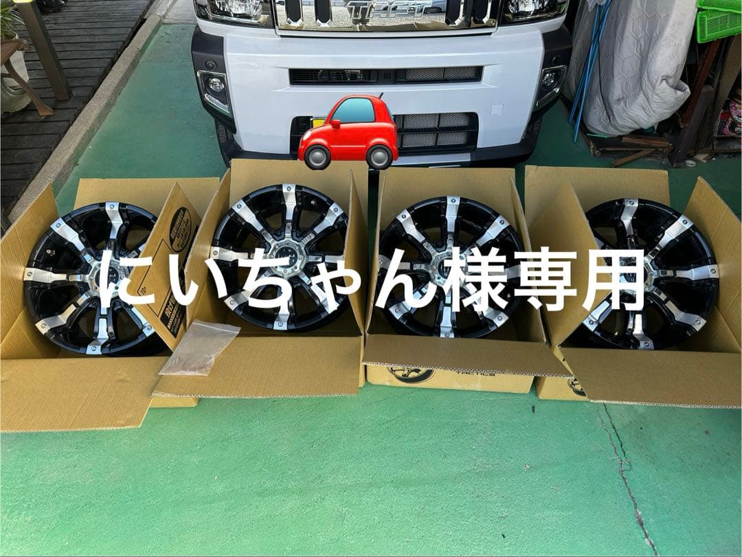【にいちゃん】17インチ クリムゾン ブラック アルミホイール 3/4