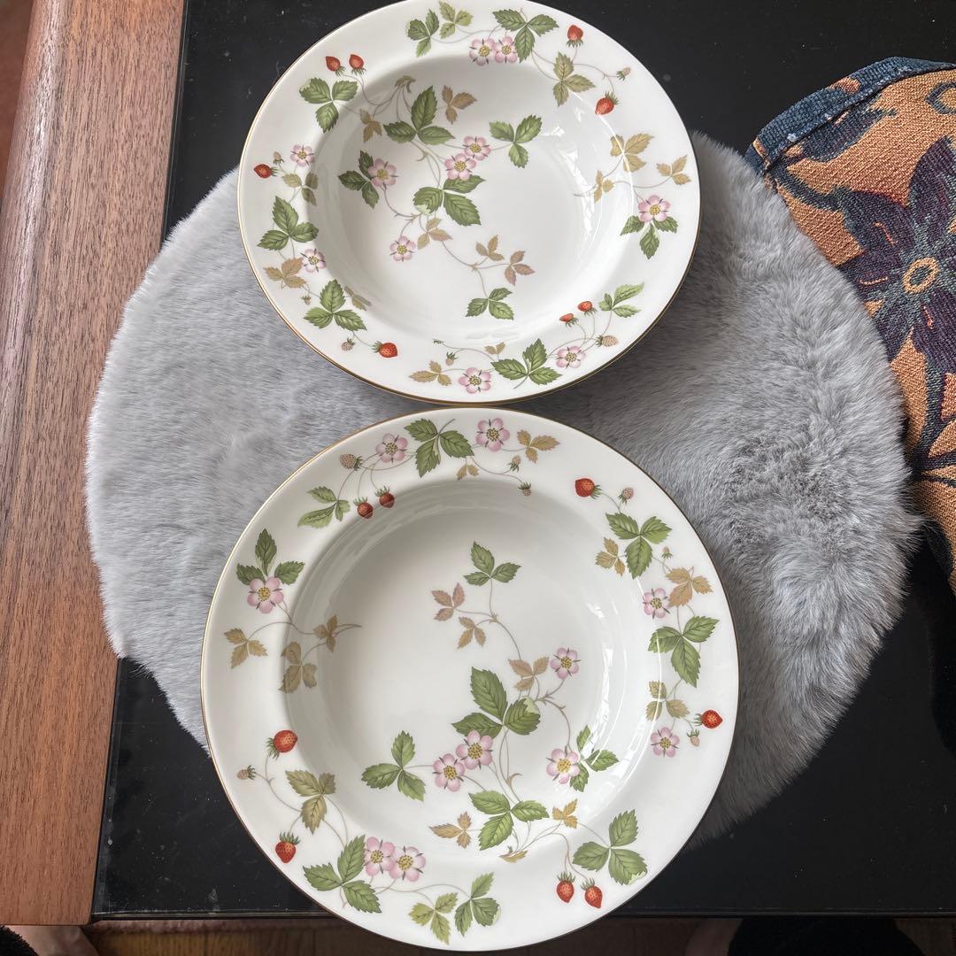  WILD STRAWBERRY スープ皿 2枚セット新品未使用